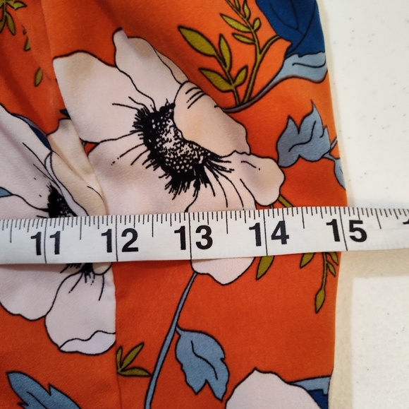 Regents Floral Midi Dress by London Rose Sz L - Picture 9 of 9